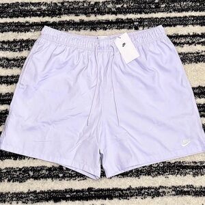 Nike Club Flow Lavender Purple Shorts Mesh Lined Size Small